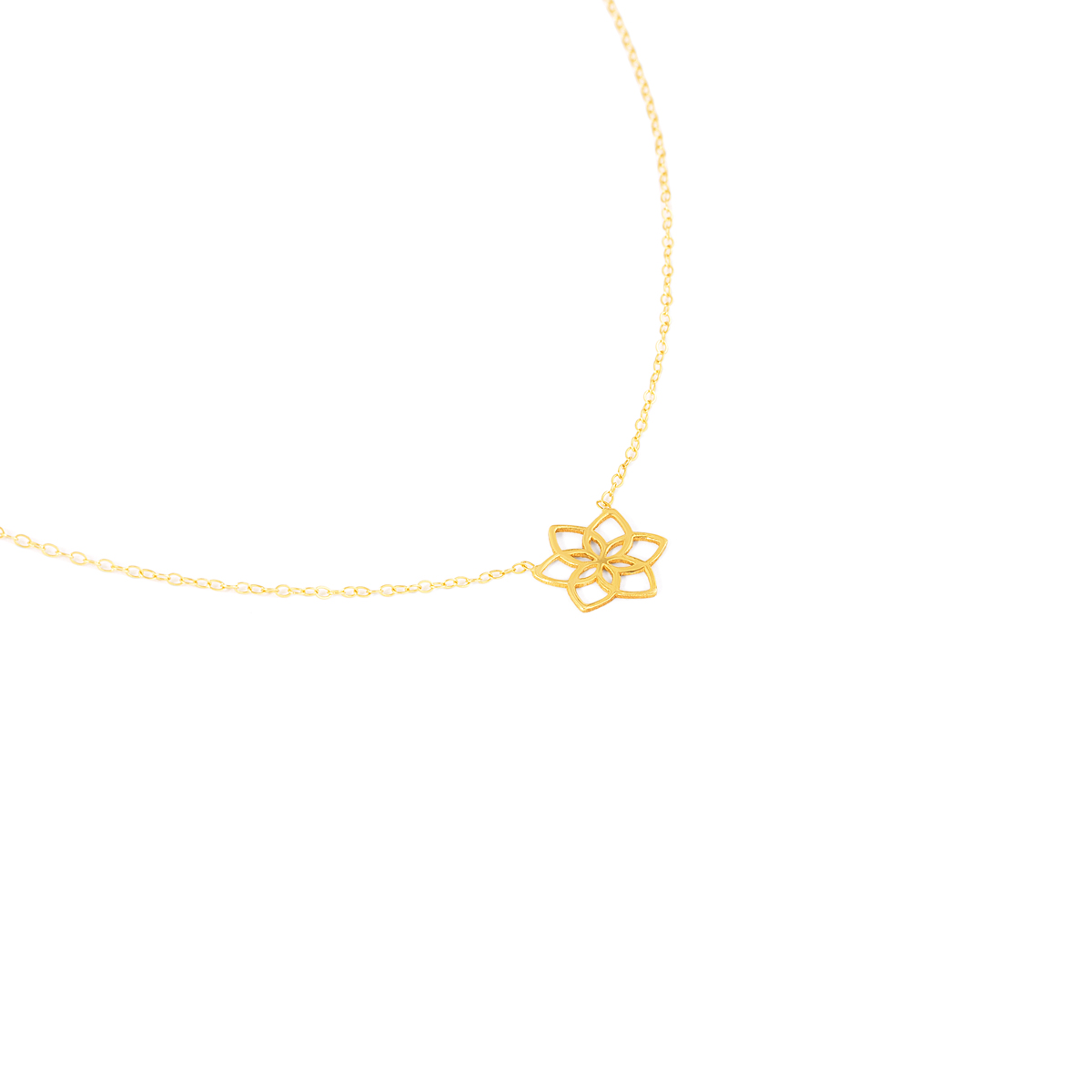 _31A6607 گردنبند طلا گل گالری طلا پرسته