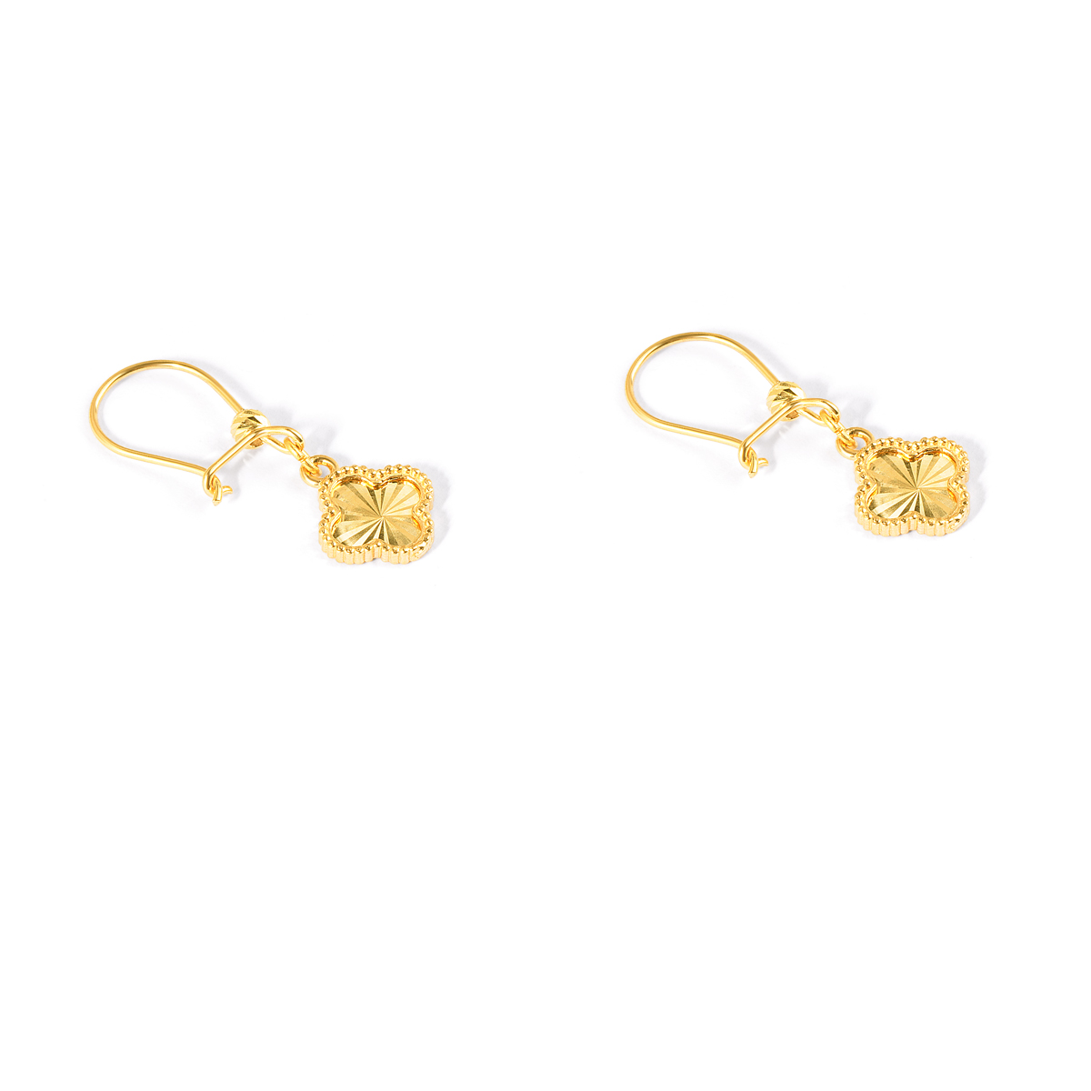 گوشواره طلا عصایی ونکلیف گالری طلا پرسته